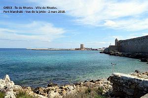 060- Rhodes ville et port d'honneur